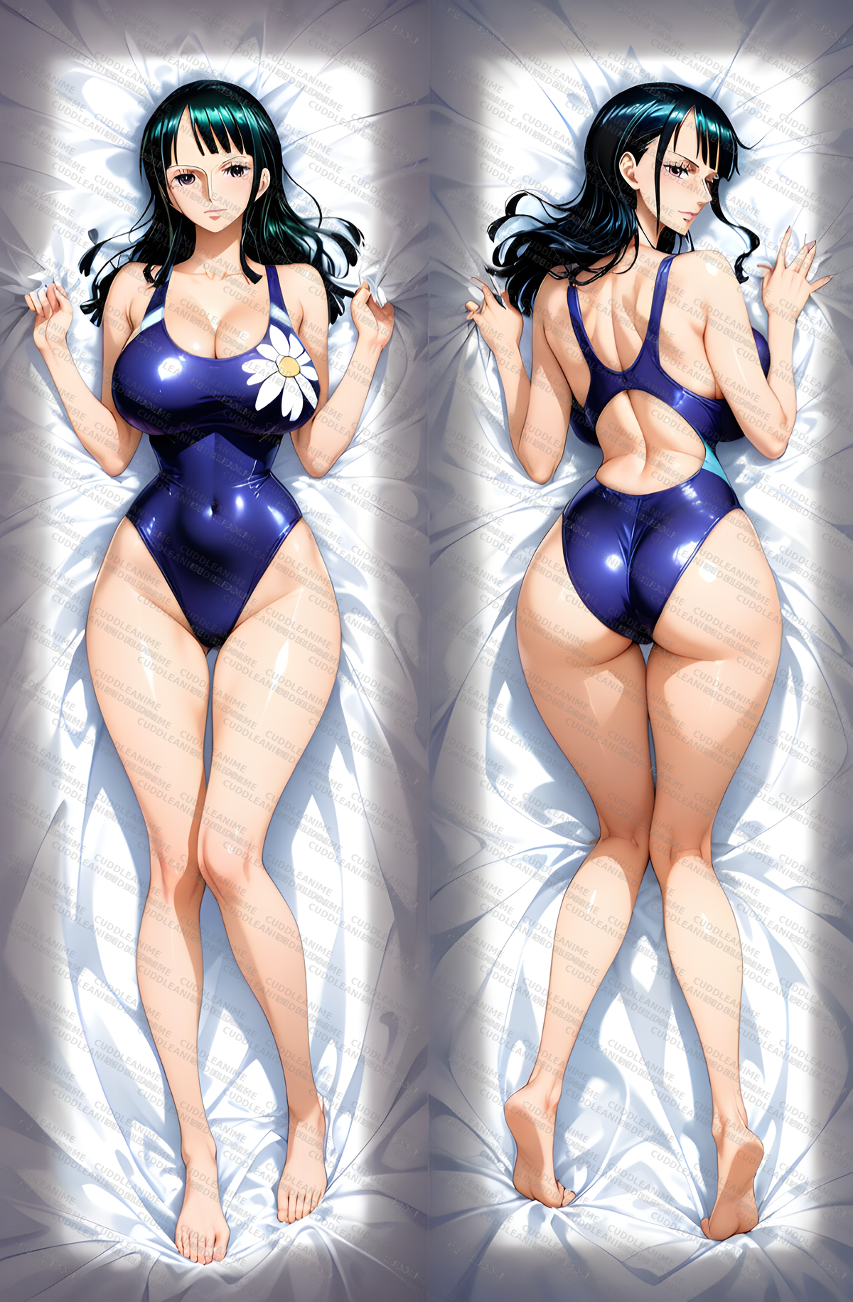 Nico Robin Dakimakura – One Piece Anime Body Pillow (Daisy Ver.) – full design watermarked