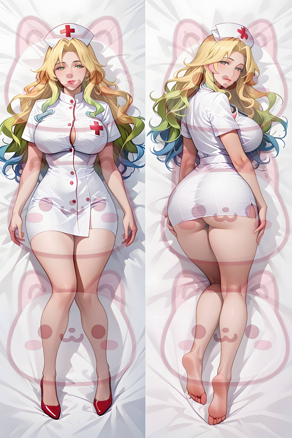 Anime Girl Lucoa nurse Bikini Dakimakura Double-Sided Waifu Body Pillow Cover - 2WAY