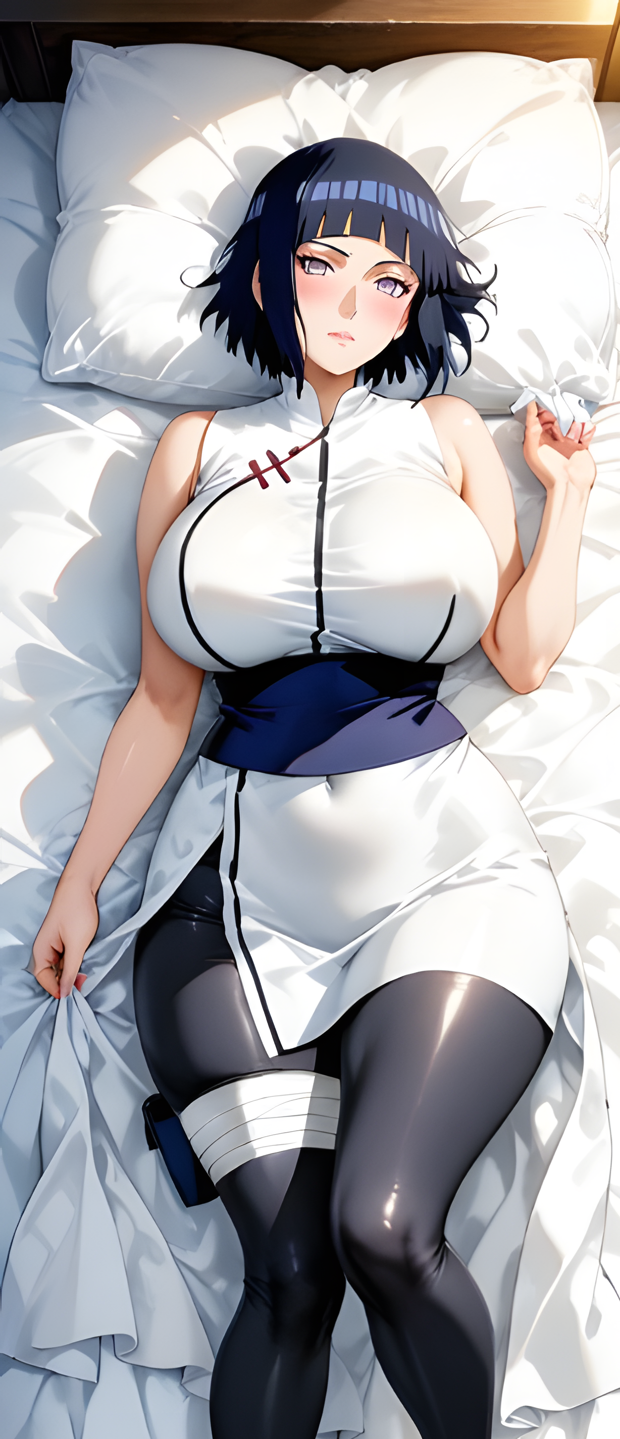 Hinata Hyuga dakimakura, Akatsuki Kimono ver. – front
